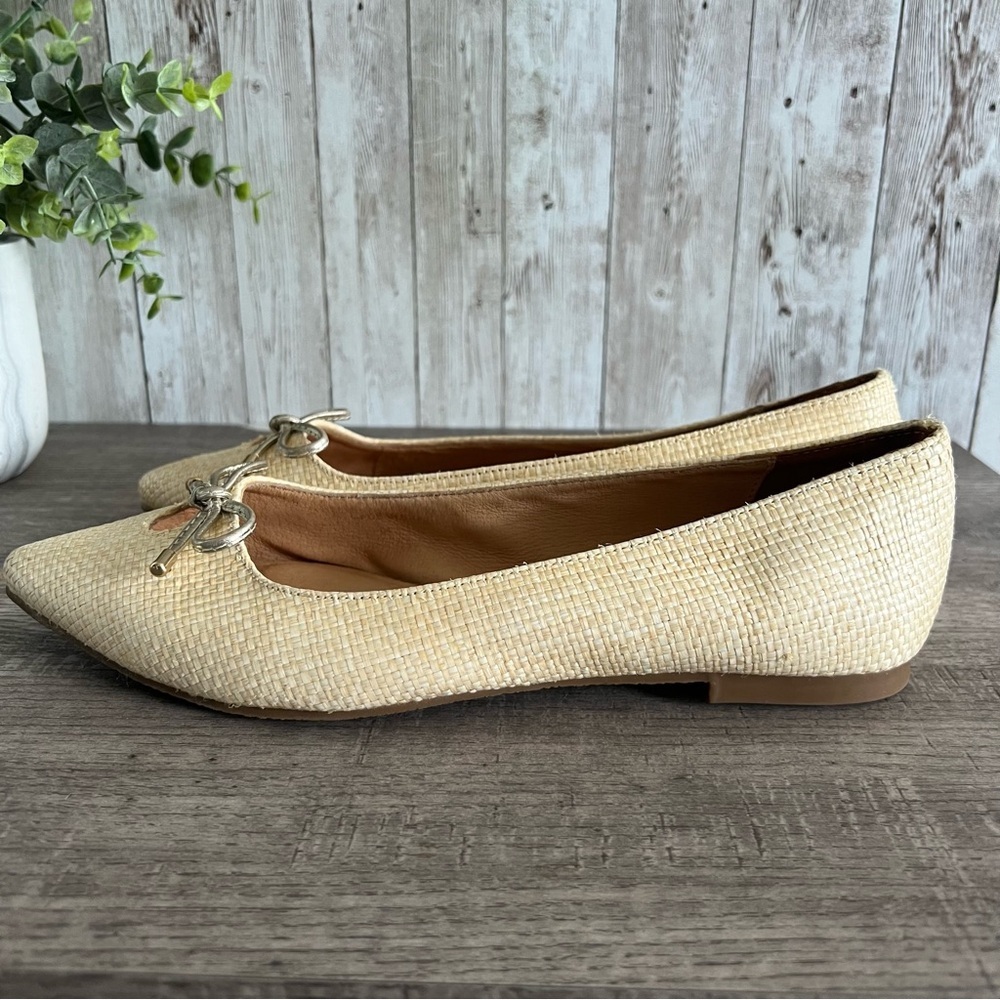 Jack Rogers Women's Raffia Woven Pointed Flats 6.5 - Picture 6 of 9